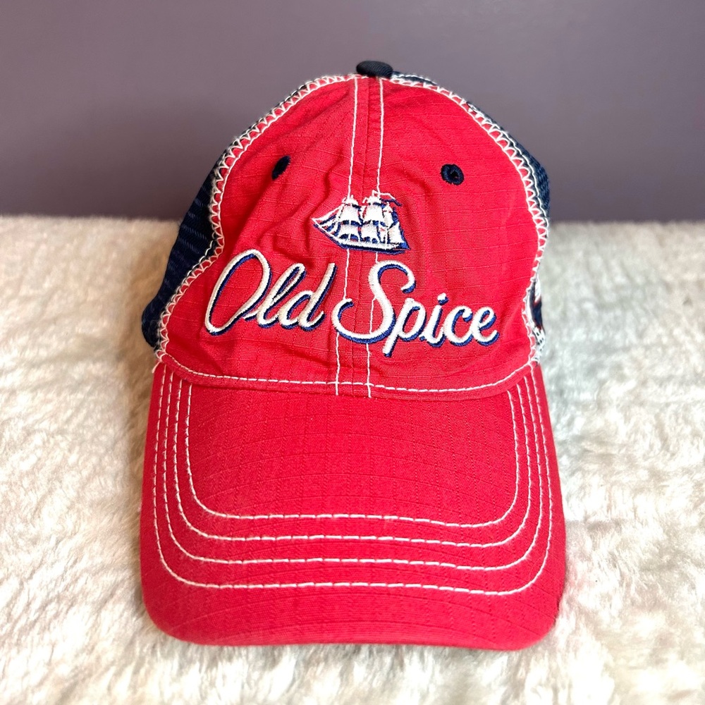 Tony Stewart # 14 Nascar Old Spice Sponsor Mesh Back Adjustable Hat